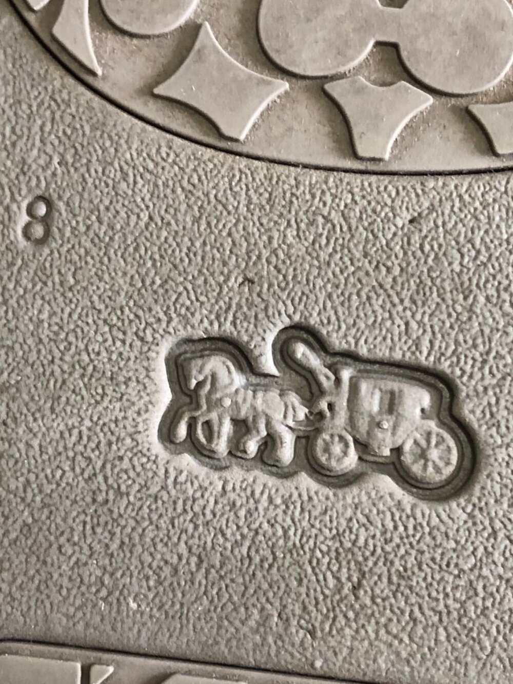Coach Fuzzy Sport Slides Gray Women's Size 8 - Picture 5 of 6